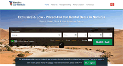 Desktop Screenshot of namibiacarrentals.com