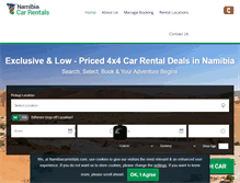 Tablet Screenshot of namibiacarrentals.com